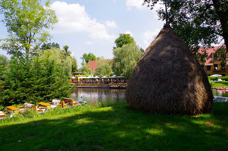 (c)spreewald-info.de: Hafen in Lübben mit Blick auf das Strandcafe